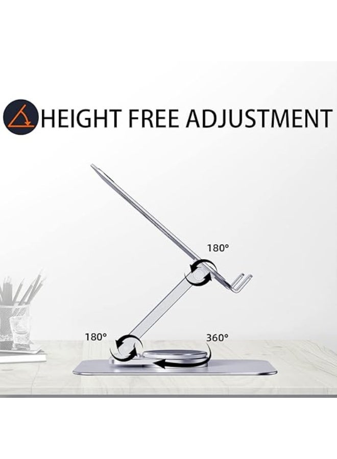 Rotating Aluminum Tablet Stand 360 Degree Adjustable Foldable Holder for Tablets and Small Screens 4–14 Inch - Image 5